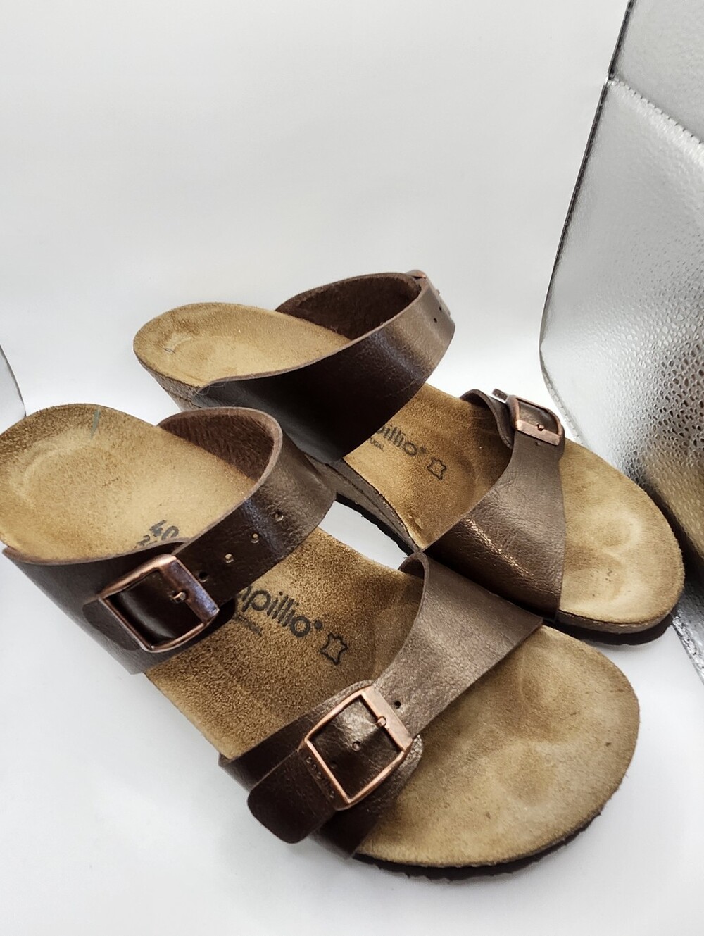 Papillio Birkenstock Bronze Womens sz 40 Almost NEW